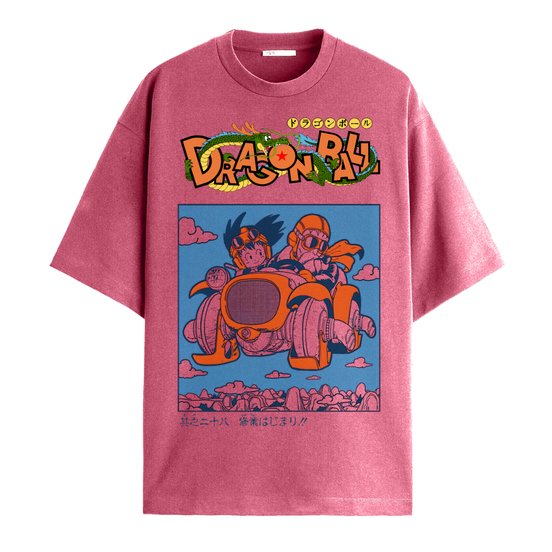 Dragon Ball Origins Pink Oversized Tee